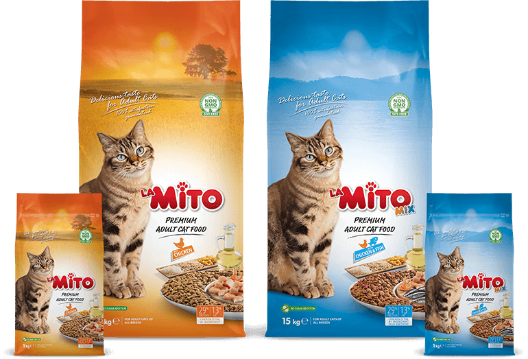 Mito and MitoMix Adult Cat Food Products